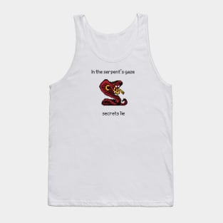 Pixel Serpent: Secrets Revealed Tank Top